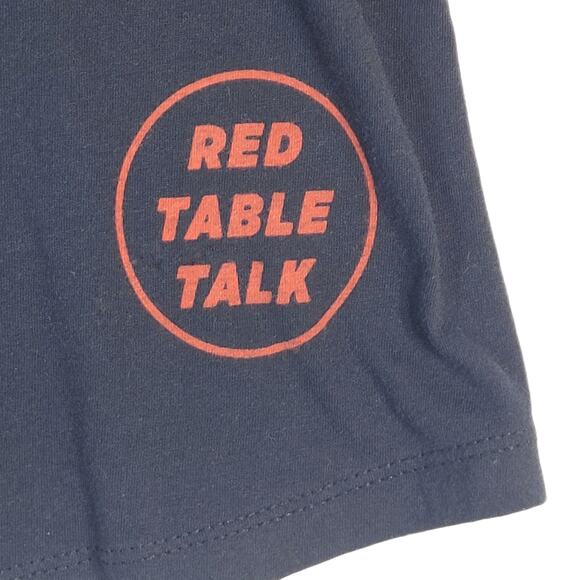 Red Table Talk Tank Top Small Racerback Comfy Workout Casual Black Red - Picture 4 of 6